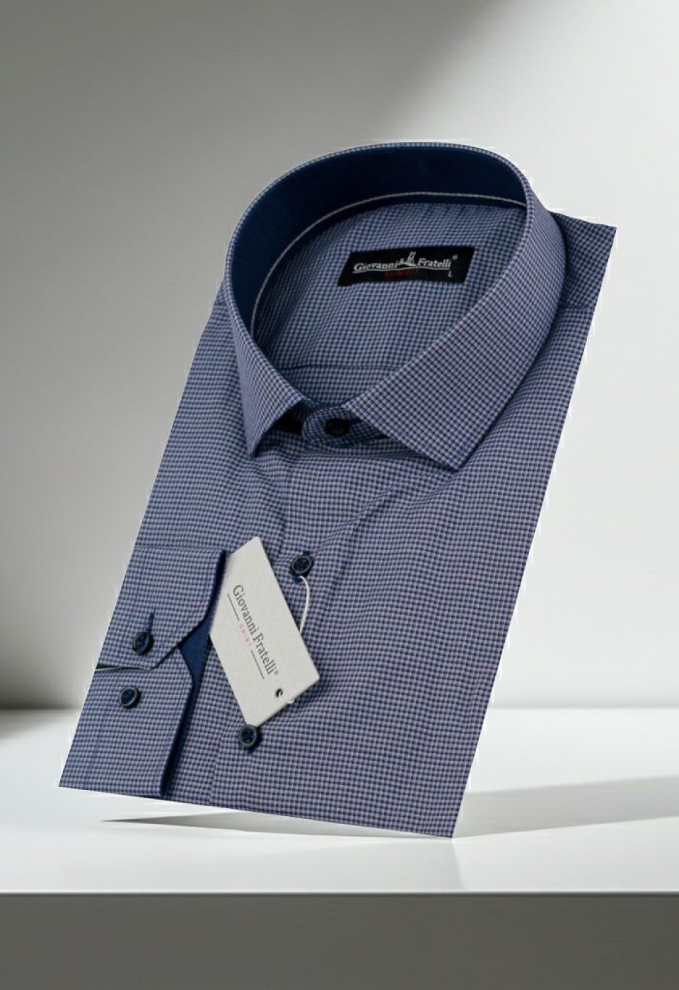 Slim Fit Uzun Kol Desenli Erkek Gömlek 3GMK330314006