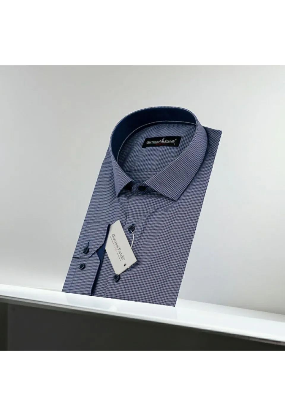 Slim Fit Uzun Kol Desenli Erkek Gömlek 3GMK330314006 - Giovanni Fratelli