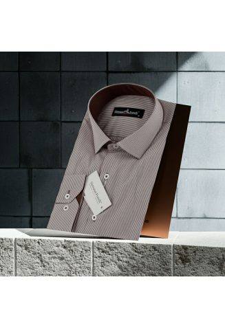 Slim Fit Uzun Kol Desenli Erkek Gömlek 3GMK330314038 - Giovanni Fratelli