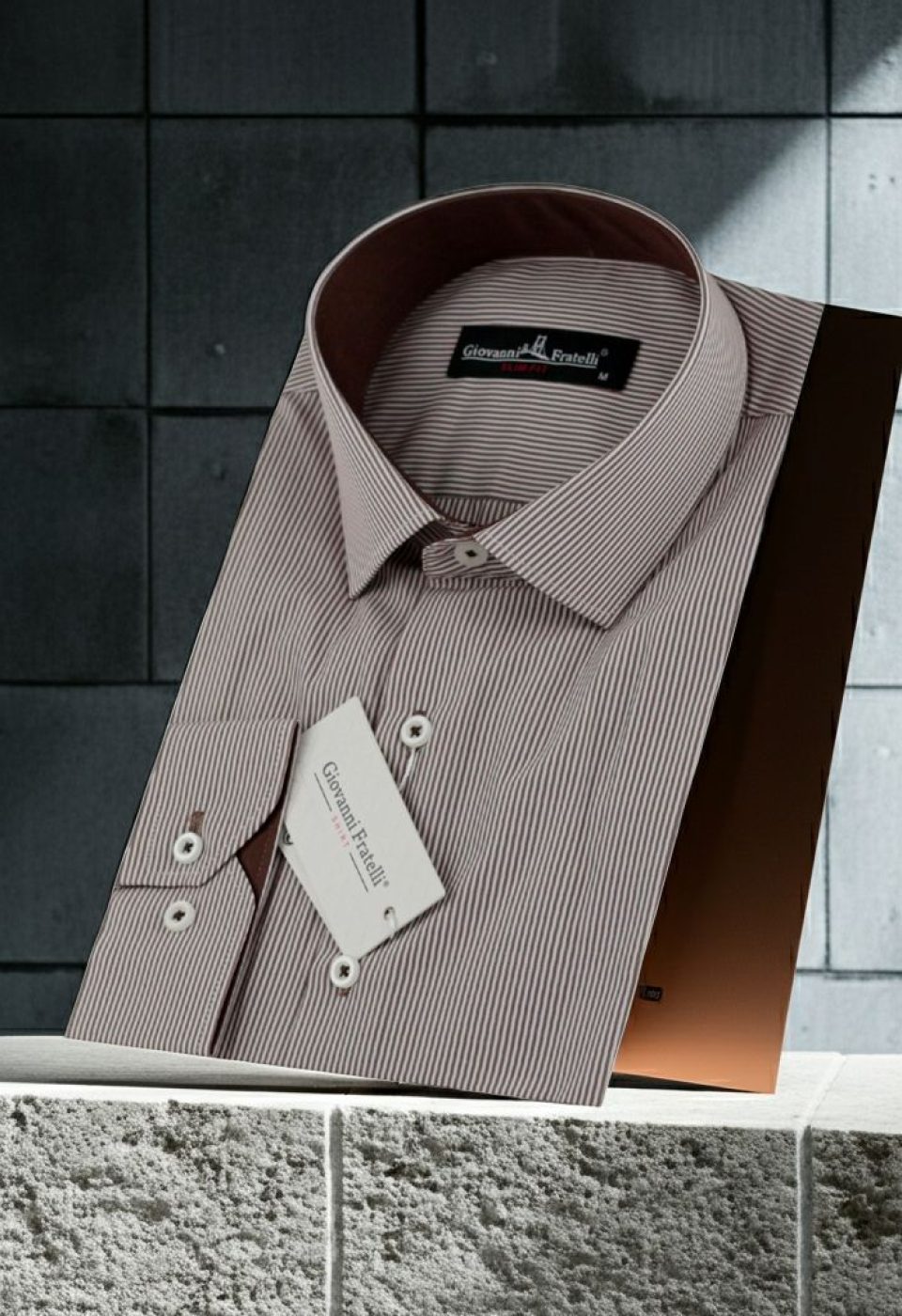 Slim Fit Uzun Kol Desenli Erkek Gömlek 3GMK330314038 - Giovanni Fratelli