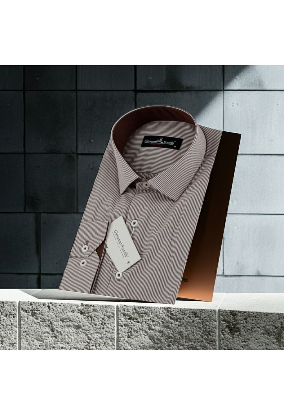 Slim Fit Uzun Kol Desenli Erkek Gömlek 3GMK330314038 - Giovanni Fratelli