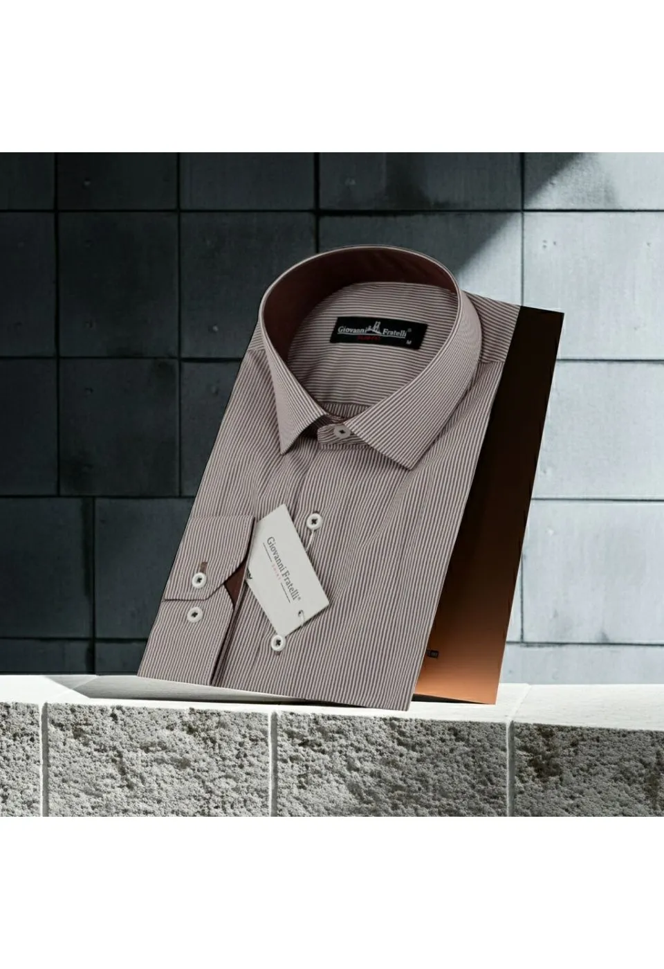 Slim Fit Uzun Kol Desenli Erkek Gömlek 3GMK330314038 - Giovanni Fratelli
