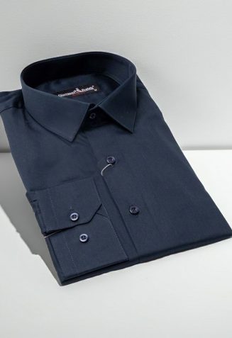 Slim Fit Uzun Kol Düz Renk Saten Erkek Gömlek 3GMK320314002 - Giovanni Fratelli