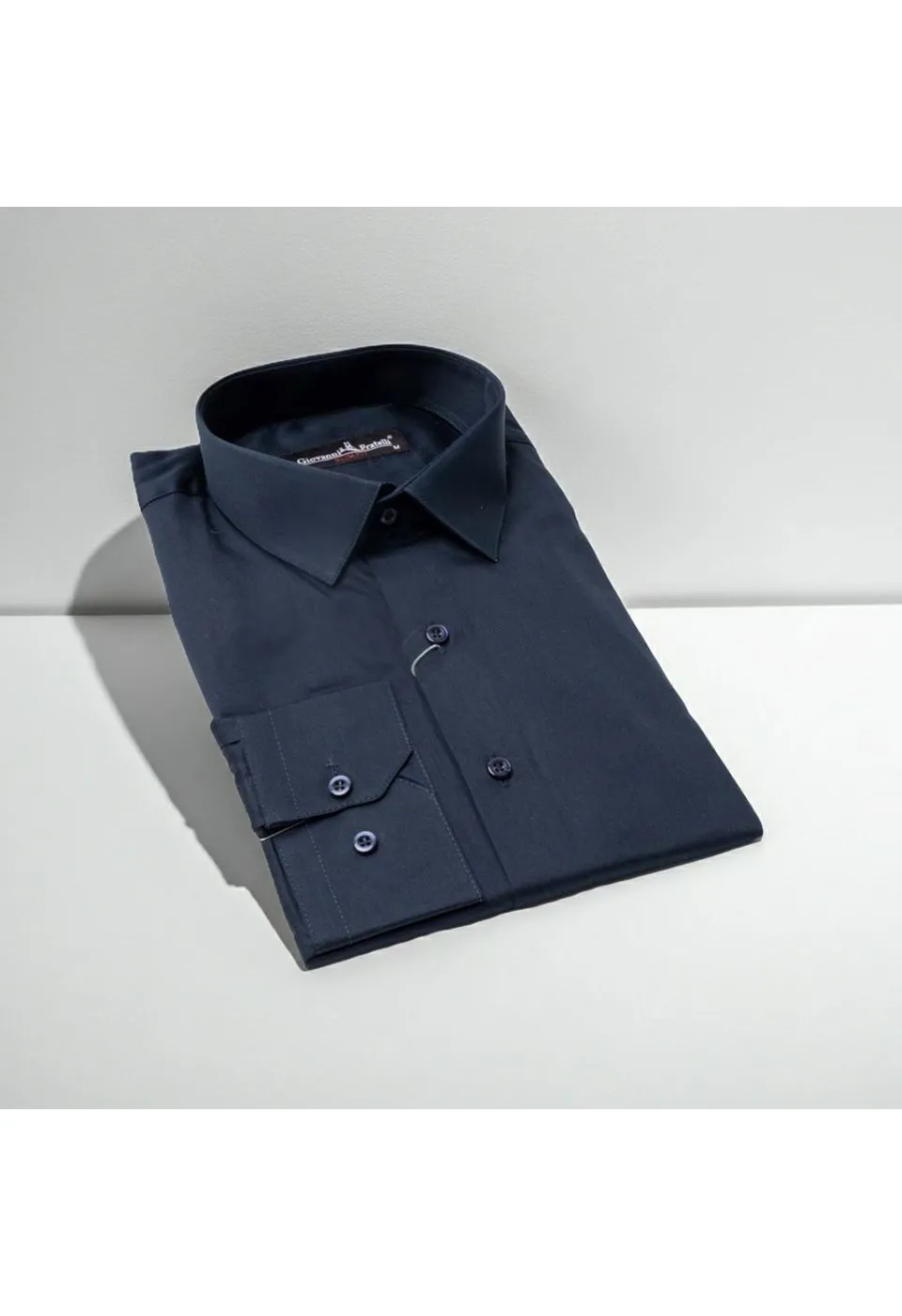 Slim Fit Uzun Kol Düz Renk Saten Erkek Gömlek 3GMK320314002 - Giovanni Fratelli
