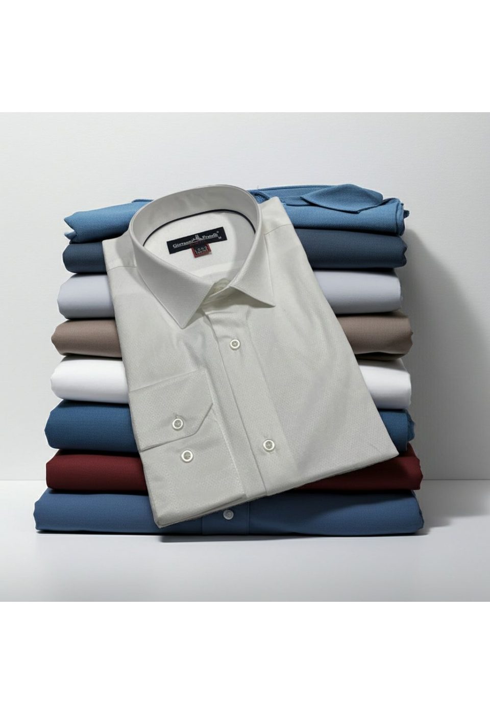 8 Drop Slim Fit Uzun Kol Düz Renk Erkek Gömlek 3GMK320315001 - Giovanni Fratelli