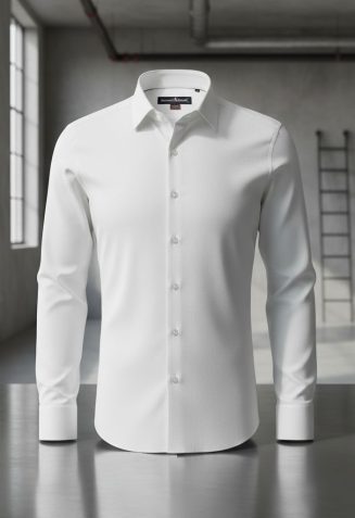 8 Drop Slim Fit Uzun Kol Düz Renk Erkek Gömlek 3GMK320315001