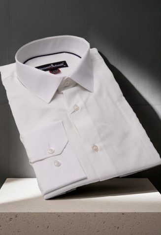 8 Drop Slim Fit Uzun Kol Düz Renk Erkek Gömlek 3GMK320315002