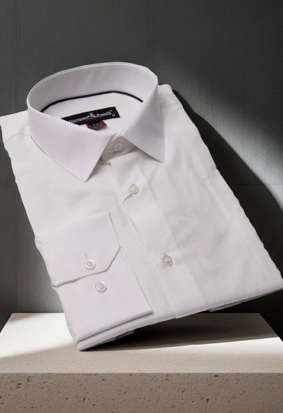 8 Drop Slim Fit Uzun Kol Düz Renk Erkek Gömlek 3GMK320315002