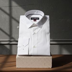 8 Drop Slim Fit Uzun Kol Düz Renk Erkek Gömlek 3GMK320315002
