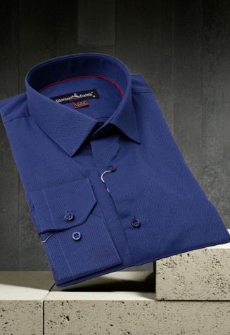 8 Drop Slim Fit Uzun Kol Düz Renk Erkek Gömlek 3GMK320315006