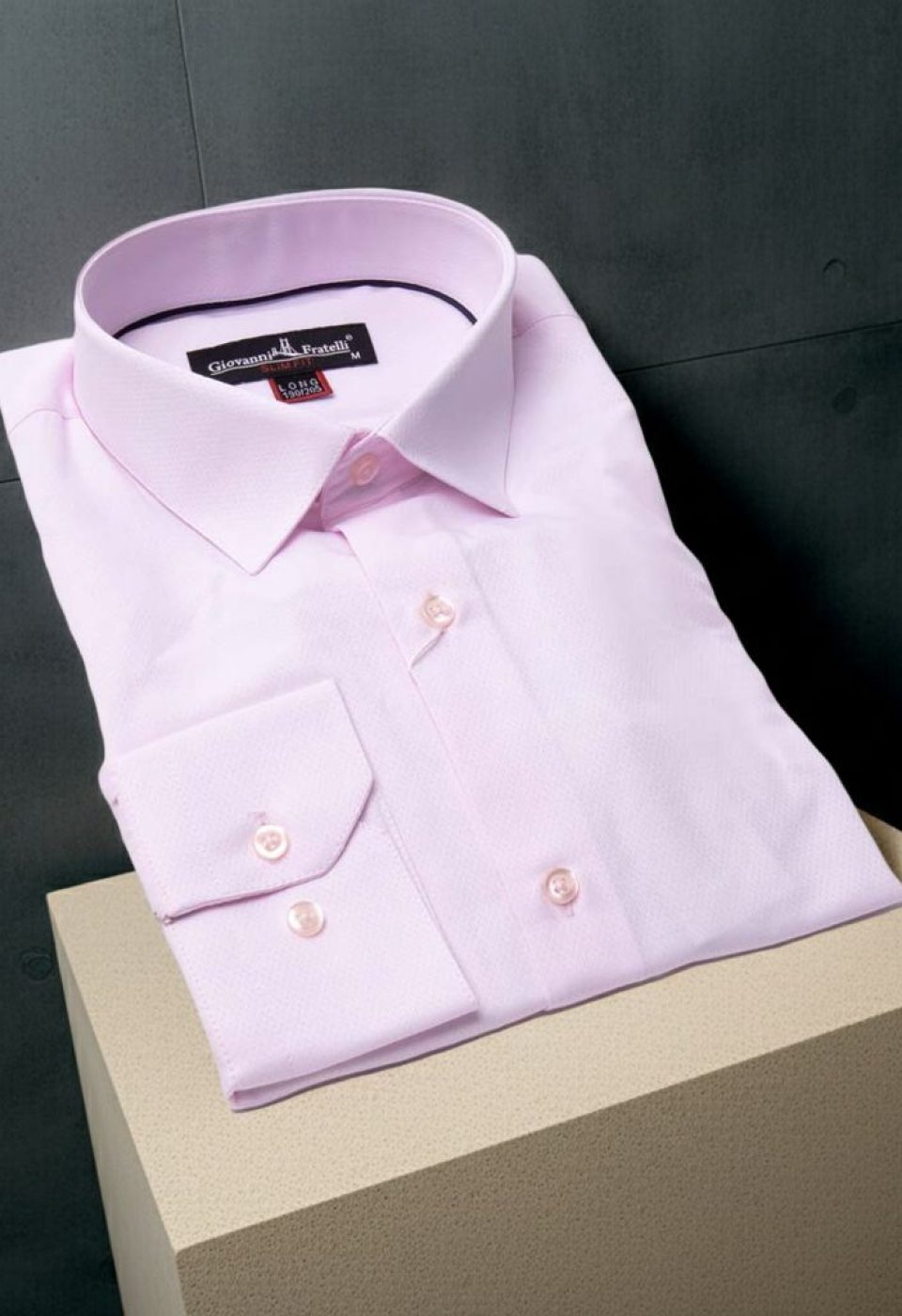 8 Drop Slim Fit Uzun Kol Düz Renk Erkek Gömlek 3GMK320315008