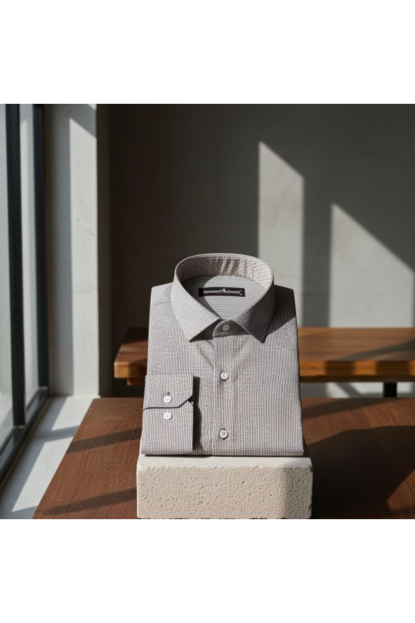 Slim Fit Uzun Kol Desenli Erkek Gömlek 3GMK330329006 - Giovanni Fratelli