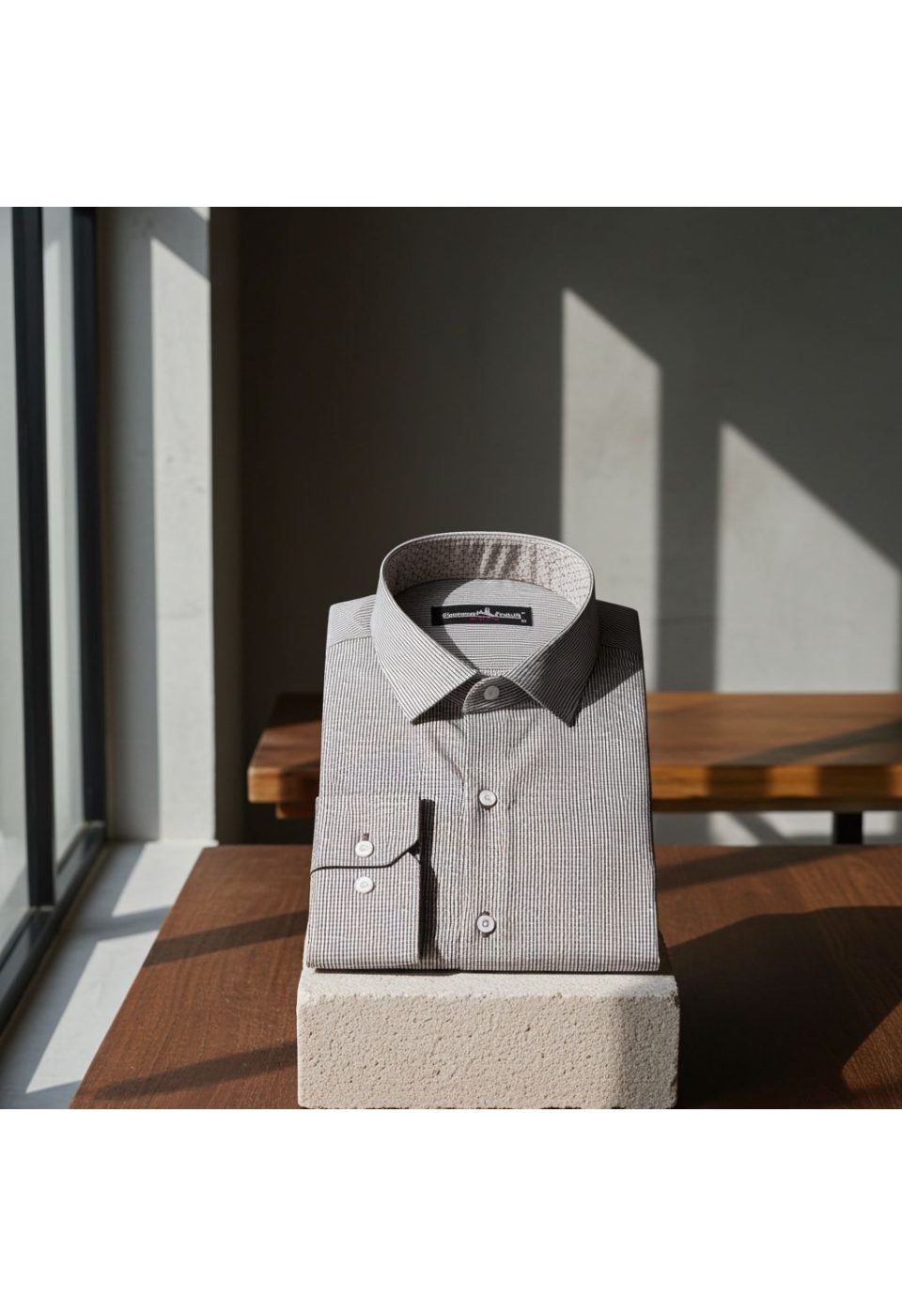Slim Fit Uzun Kol Desenli Erkek Gömlek 3GMK330329006 - Giovanni Fratelli
