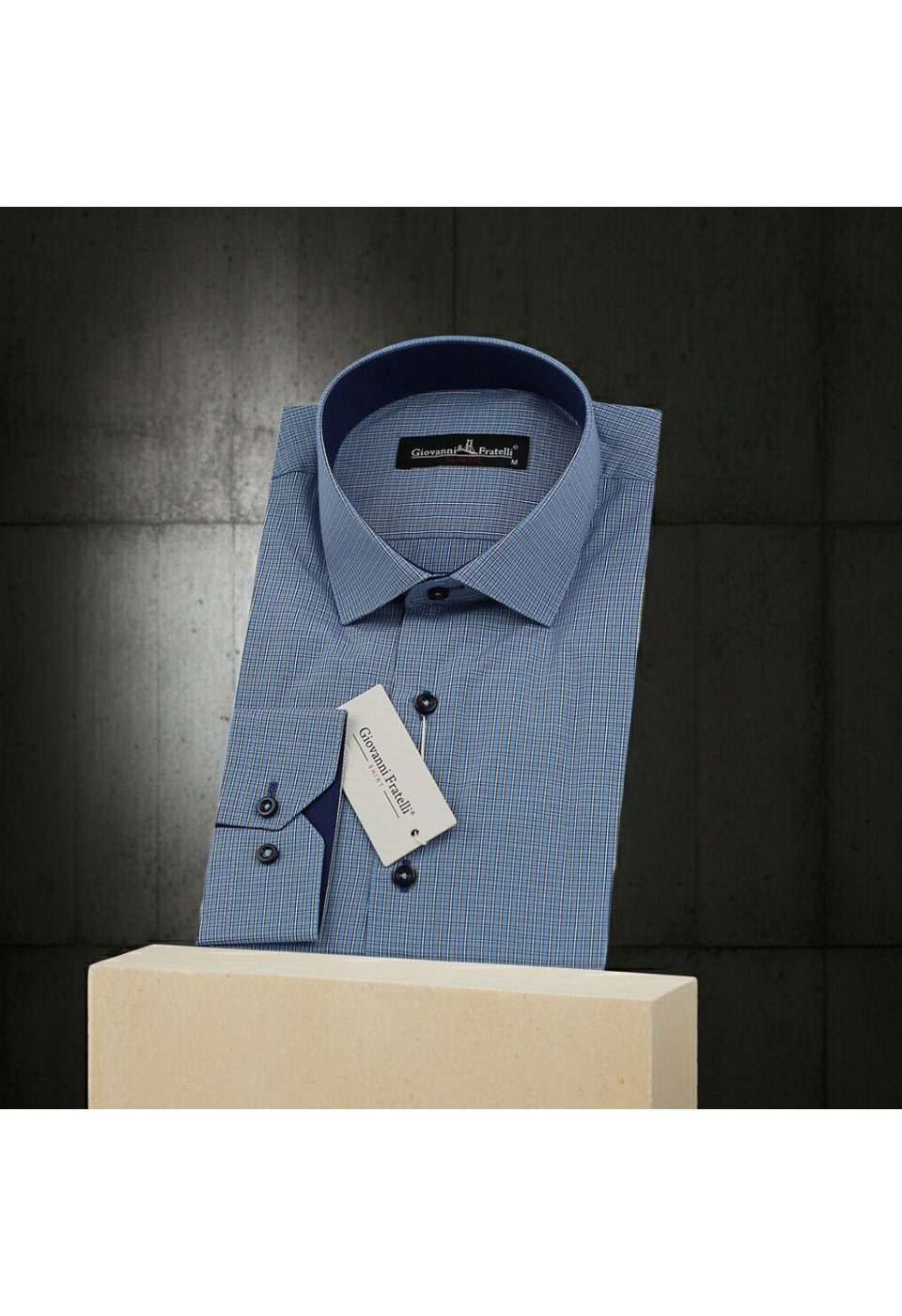 Slim Fit Uzun Kol Desenli Erkek Gömlek 3GMK330330014 - Giovanni Fratelli