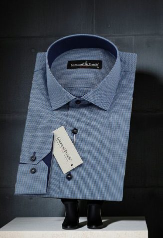 Slim Fit Uzun Kol Desenli Erkek Gömlek 3GMK330330014