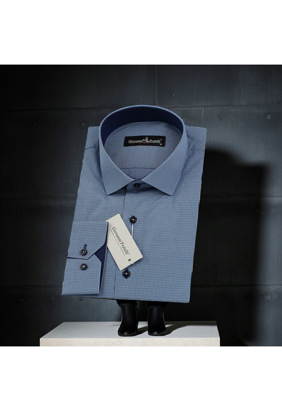 Slim Fit Uzun Kol Desenli Erkek Gömlek 3GMK330330014 - Giovanni Fratelli