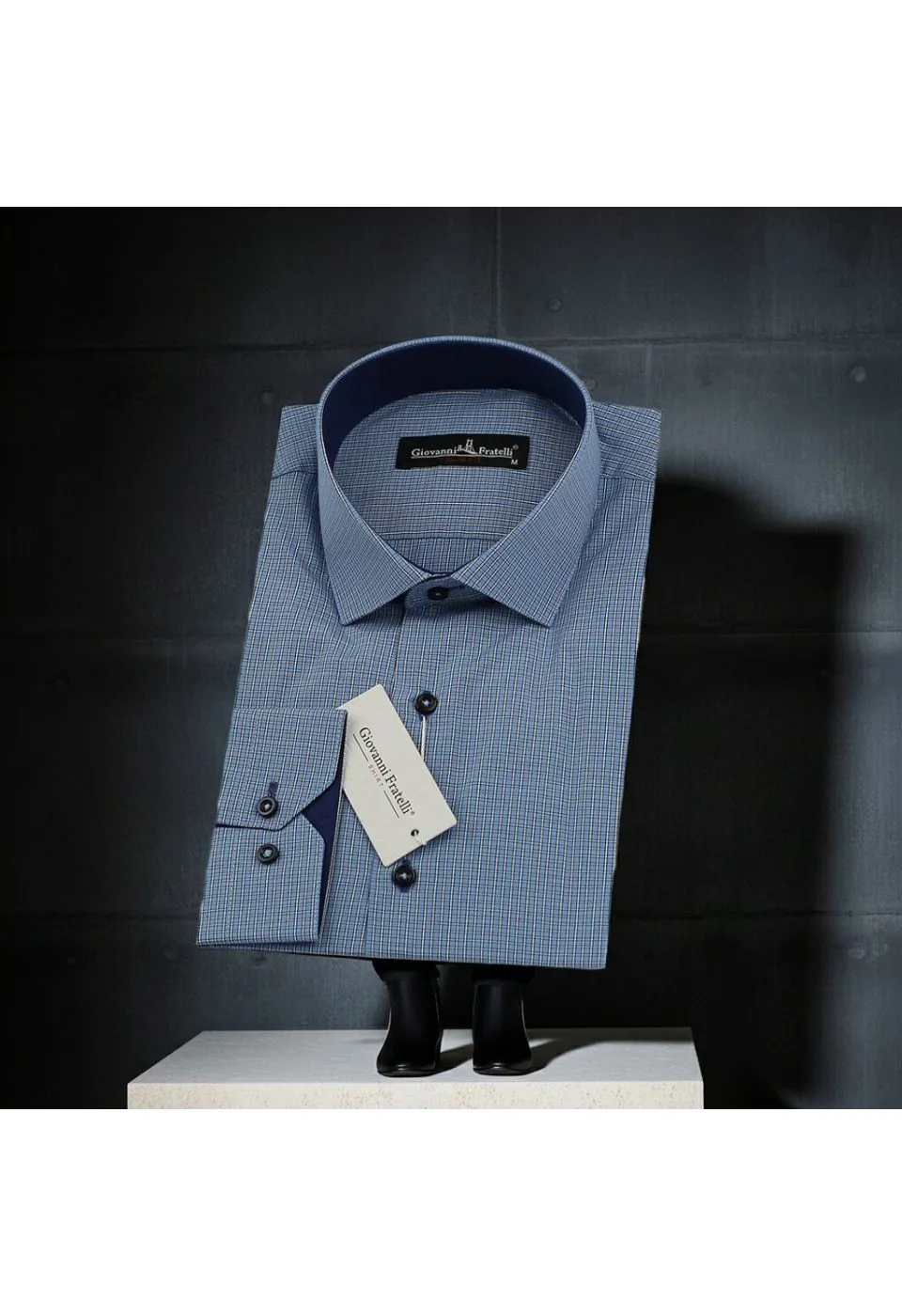 Slim Fit Uzun Kol Desenli Erkek Gömlek 3GMK330330014 - Giovanni Fratelli