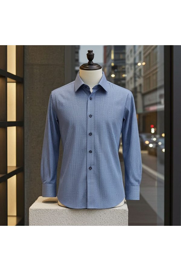 0330 CR 014 Slim Fit Uzun Kol Desenli Erkek Gömlek 3GMK330330014 - Giovanni Fratelli