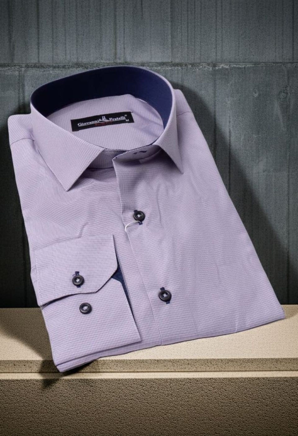 Slim Fit Uzun Kol Desenli Erkek Gömlek 3GMK320331005 - Giovanni Fratelli