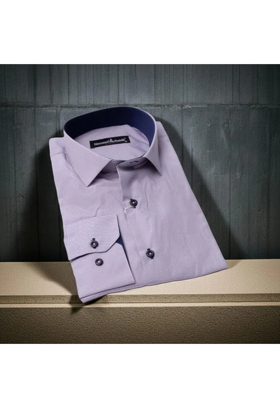 Slim Fit Uzun Kol Desenli Erkek Gömlek 3GMK320331005 - Giovanni Fratelli