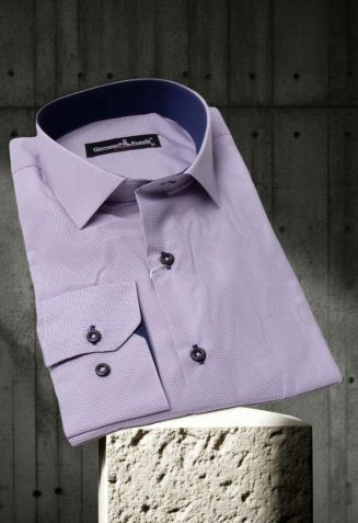 Slim Fit Uzun Kol Desenli Erkek Gömlek 3GMK320331005