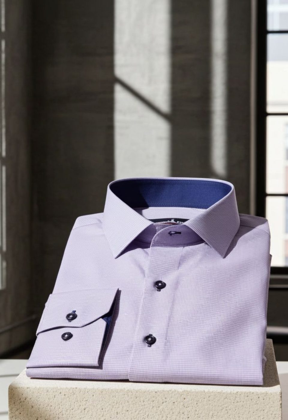 Slim Fit Uzun Kol Desenli Erkek Gömlek 3GMK320331005