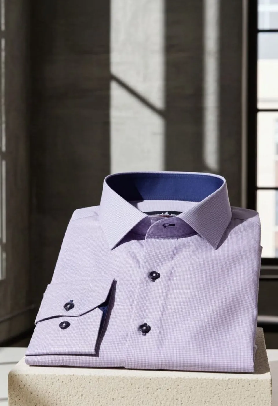 Slim Fit Uzun Kol Desenli Erkek Gömlek 3GMK320331005