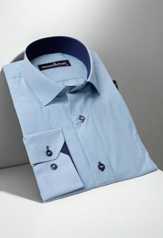 Slim Fit Uzun Kol Desenli Erkek Gömlek 3GMK320331007