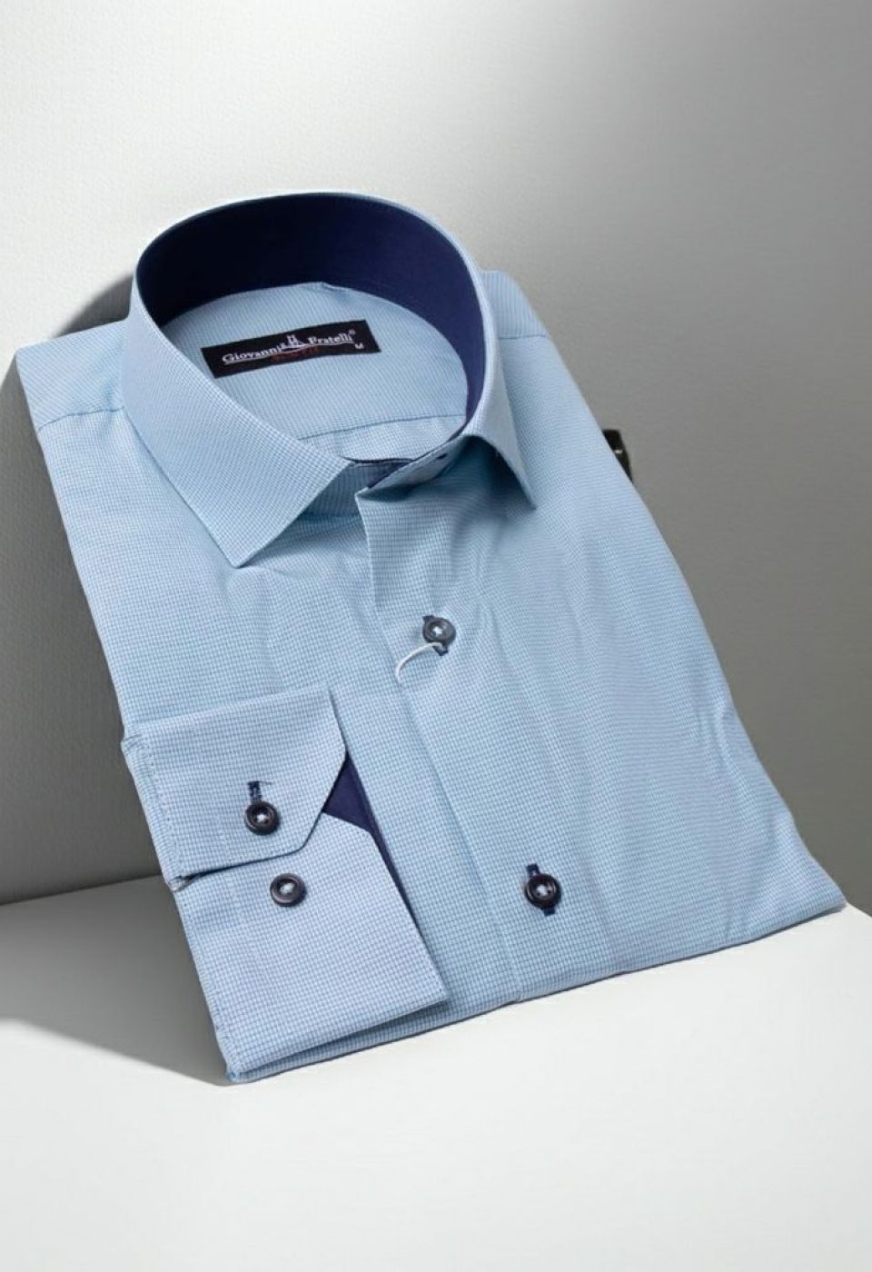 Slim Fit Uzun Kol Desenli Erkek Gömlek 3GMK320331007