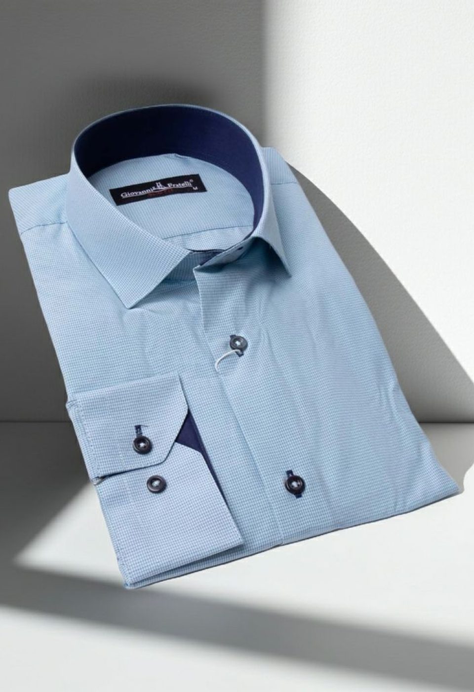 Slim Fit Uzun Kol Desenli Erkek Gömlek 3GMK320331007 - Giovanni Fratelli