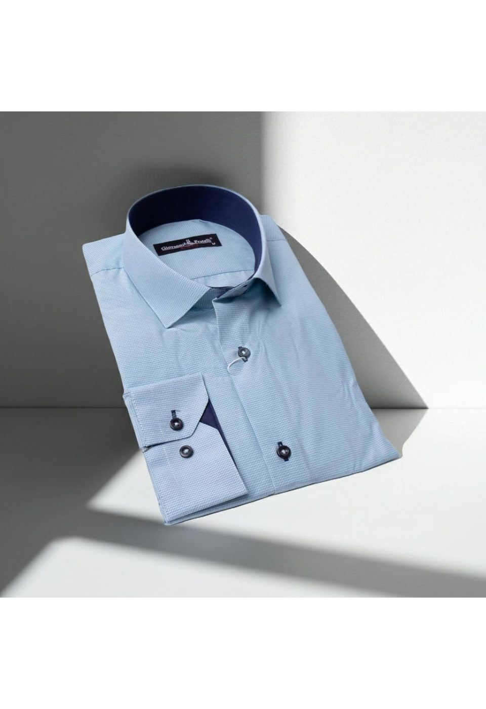 Slim Fit Uzun Kol Desenli Erkek Gömlek 3GMK320331007 - Giovanni Fratelli