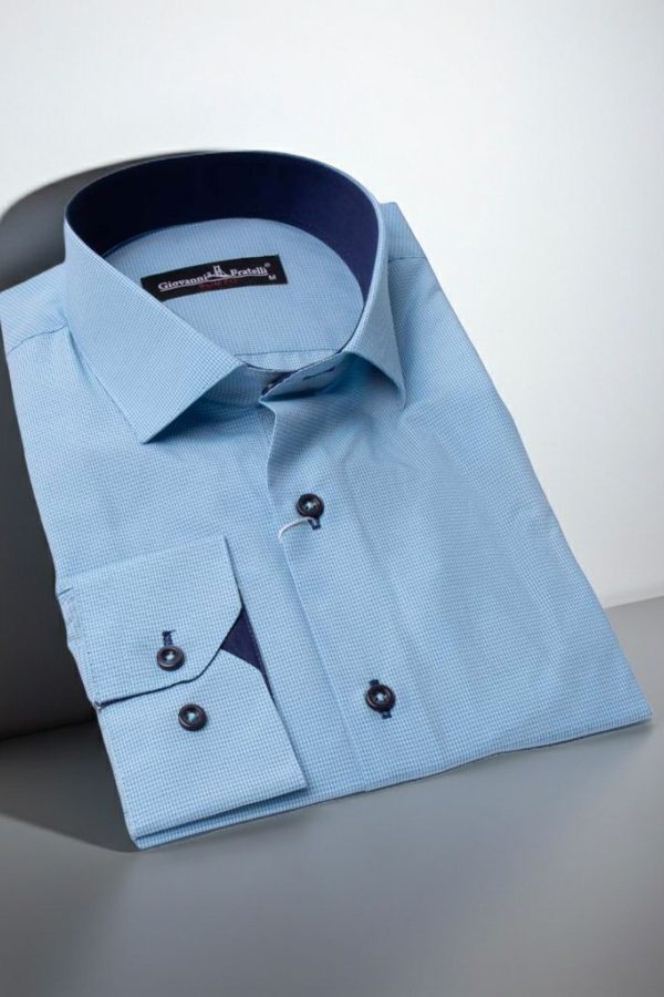 Slim Fit Uzun Kol Desenli Erkek Gömlek 3GMK320331009 - Giovanni Fratelli