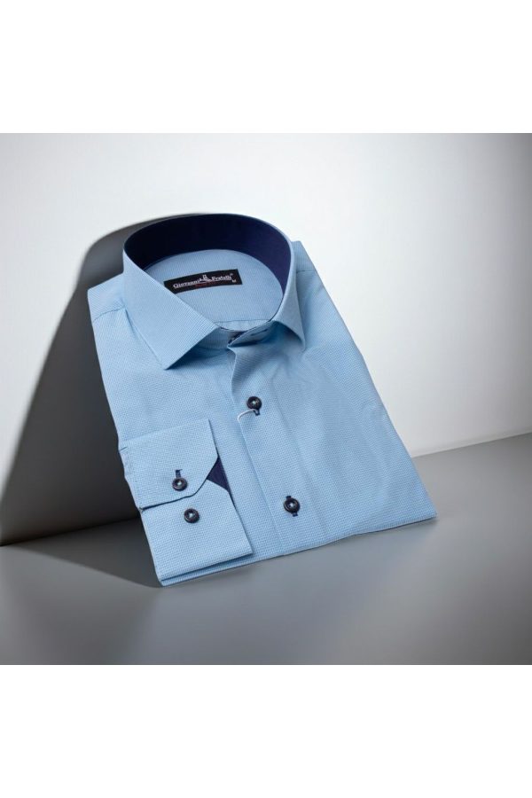 Slim Fit Uzun Kol Desenli Erkek Gömlek 3GMK320331009 - Giovanni Fratelli