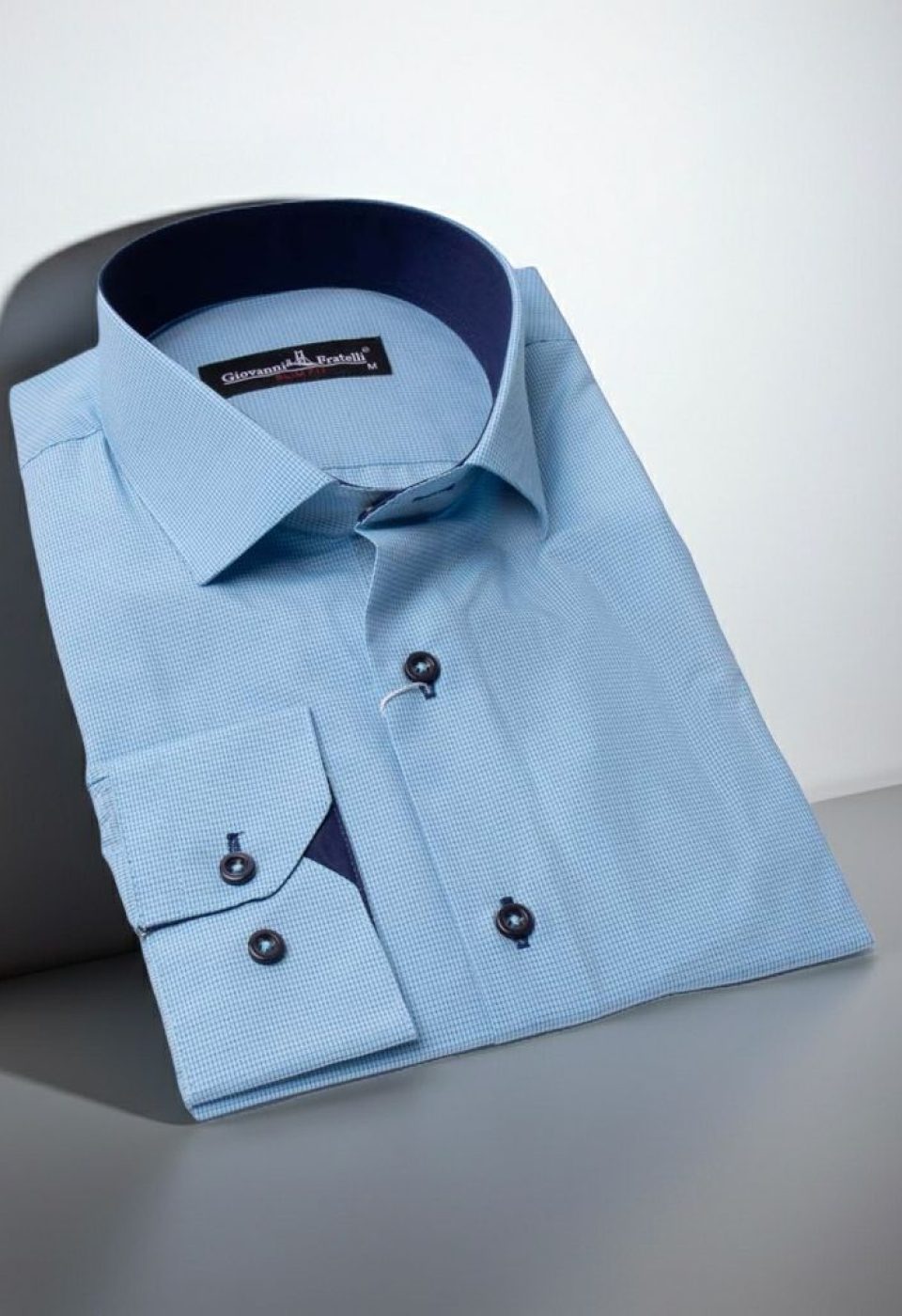 Slim Fit Uzun Kol Desenli Erkek Gömlek 3GMK320331009