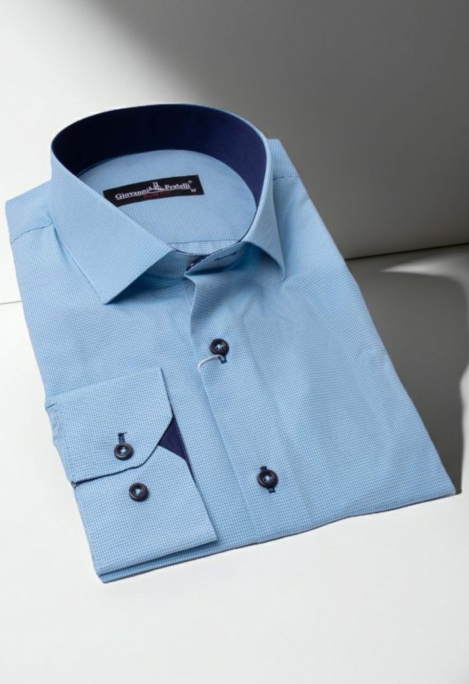 Slim Fit Uzun Kol Desenli Erkek Gömlek 3GMK320331009 - Giovanni Fratelli