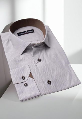 Slim Fit Uzun Kol Desenli Erkek Gömlek 3GMK320331010