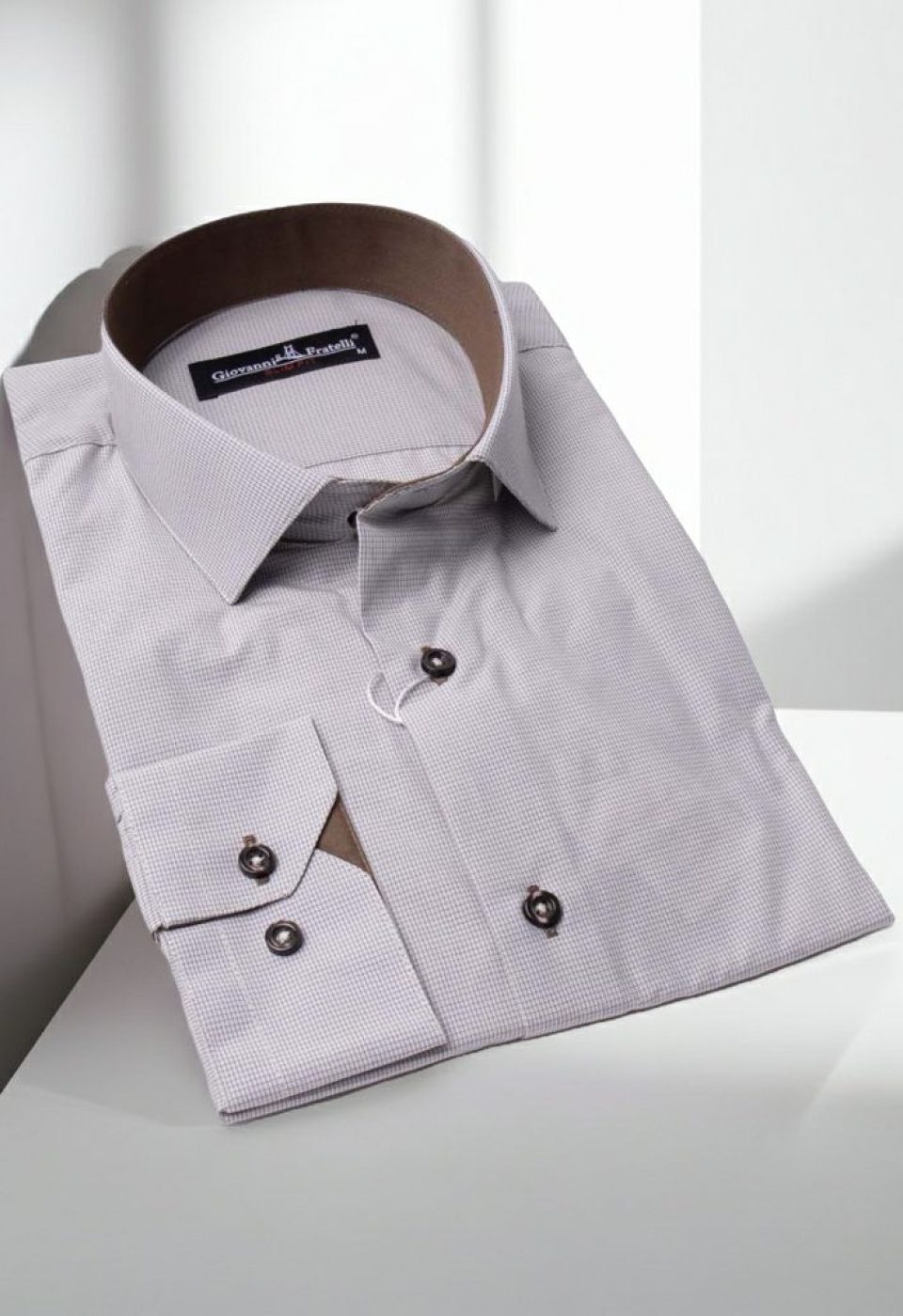 Slim Fit Uzun Kol Desenli Erkek Gömlek 3GMK320331010