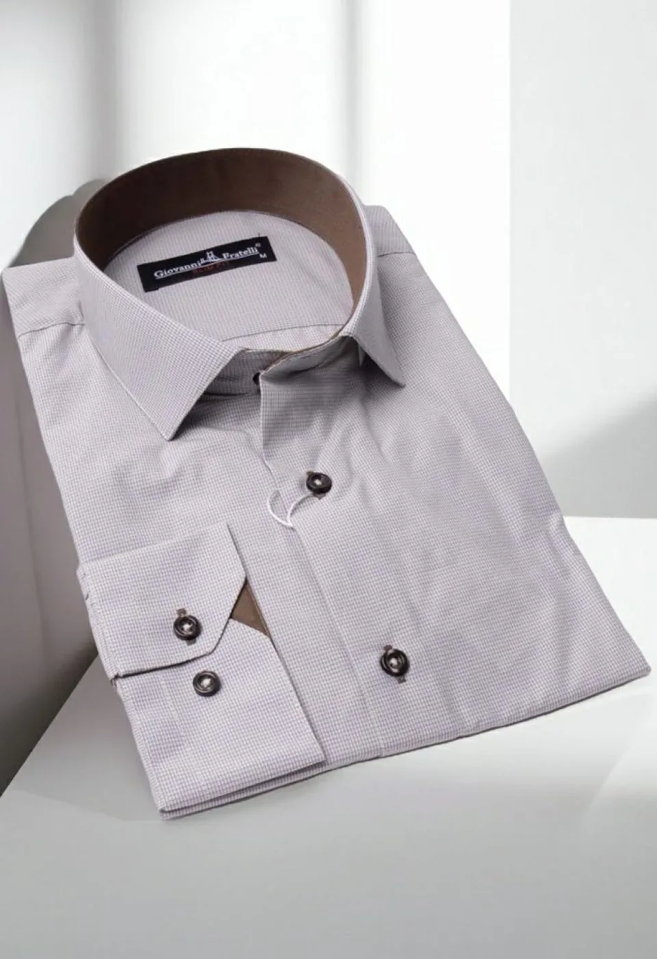 Slim Fit Uzun Kol Desenli Erkek Gömlek 3GMK320331010