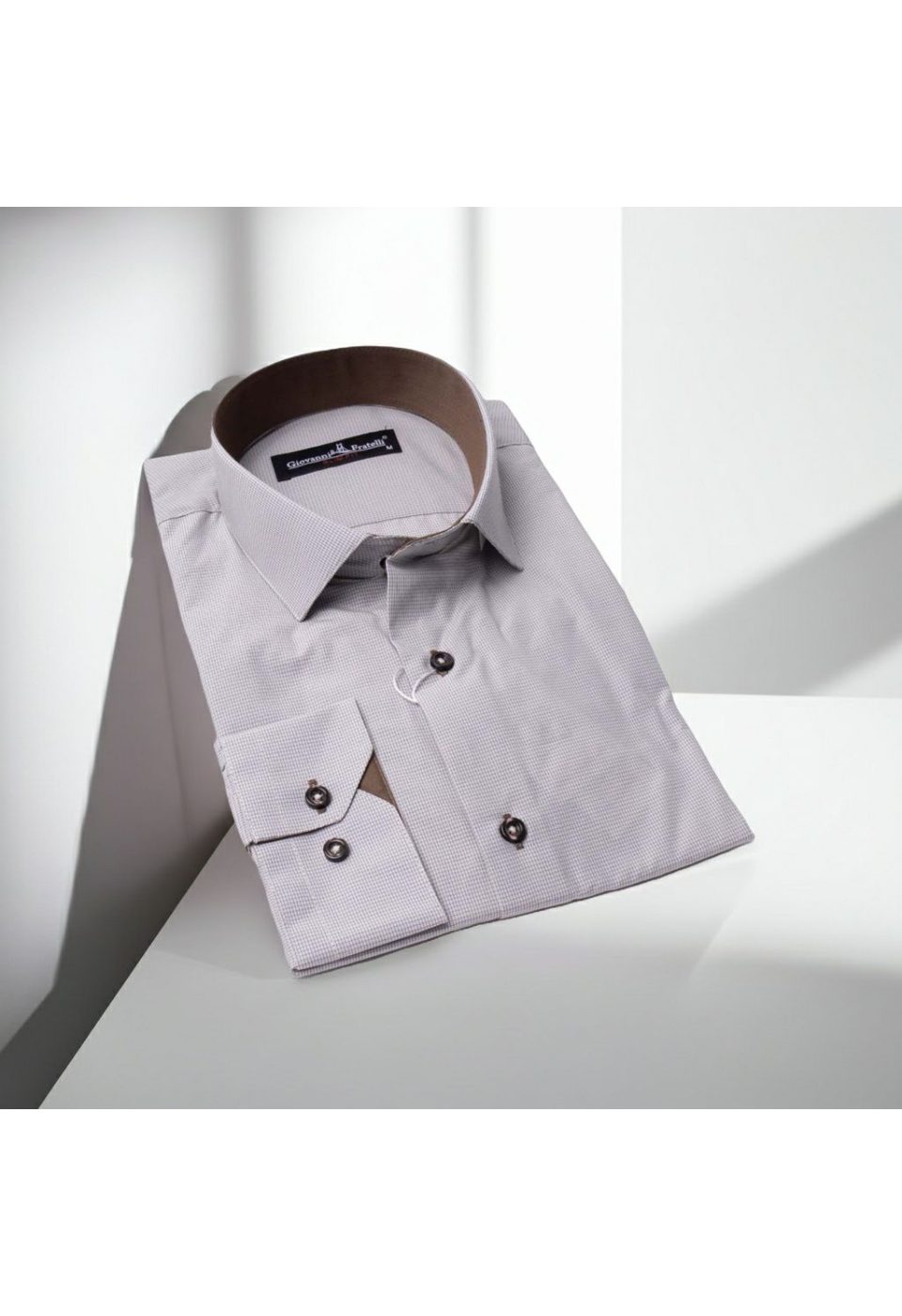 Slim Fit Uzun Kol Desenli Erkek Gömlek 3GMK320331010 - Giovanni Fratelli