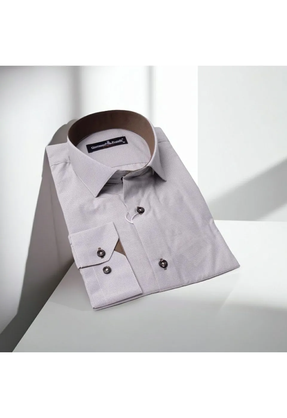 Slim Fit Uzun Kol Desenli Erkek Gömlek 3GMK320331010 - Giovanni Fratelli