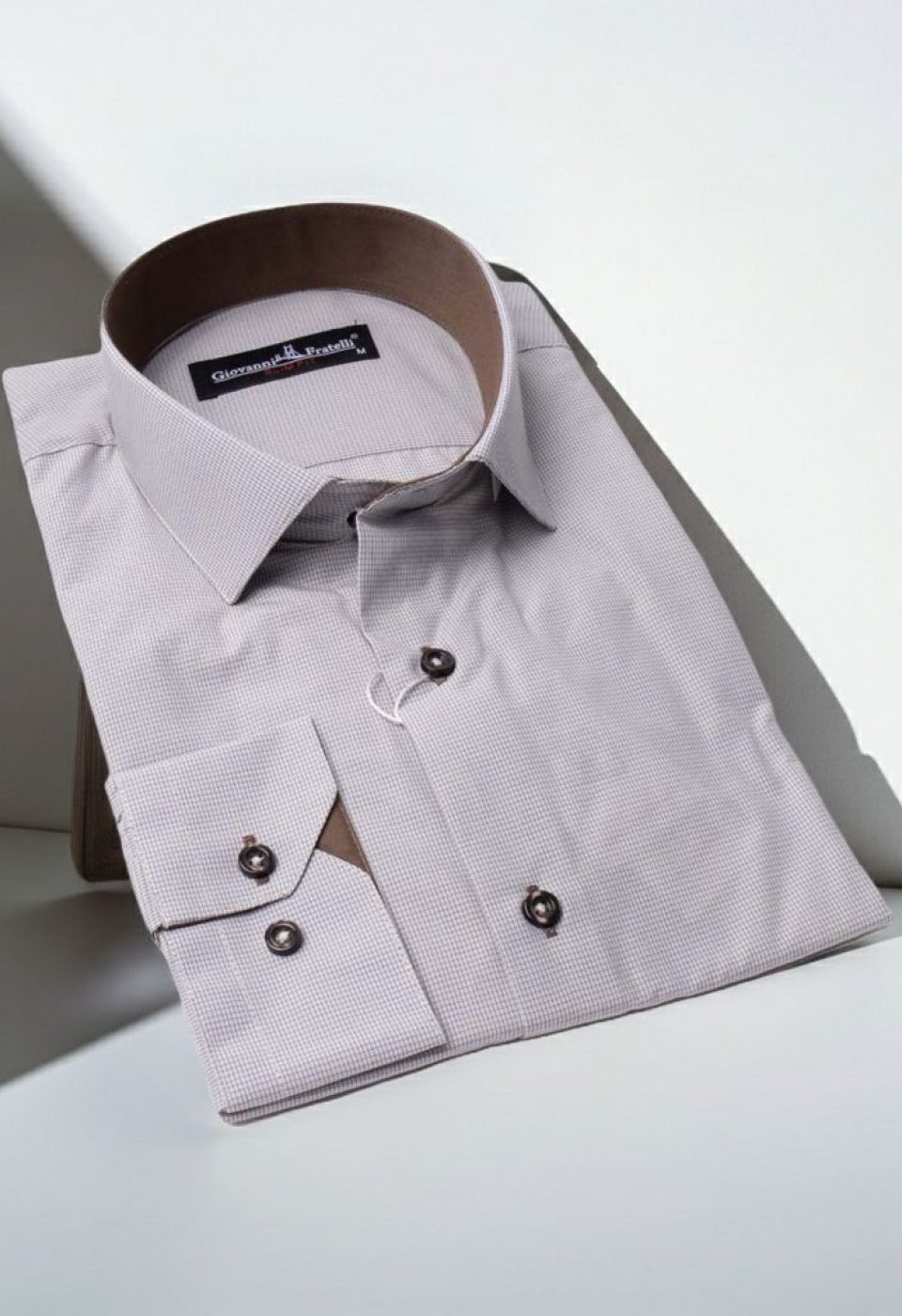Slim Fit Uzun Kol Desenli Erkek Gömlek 3GMK320331010