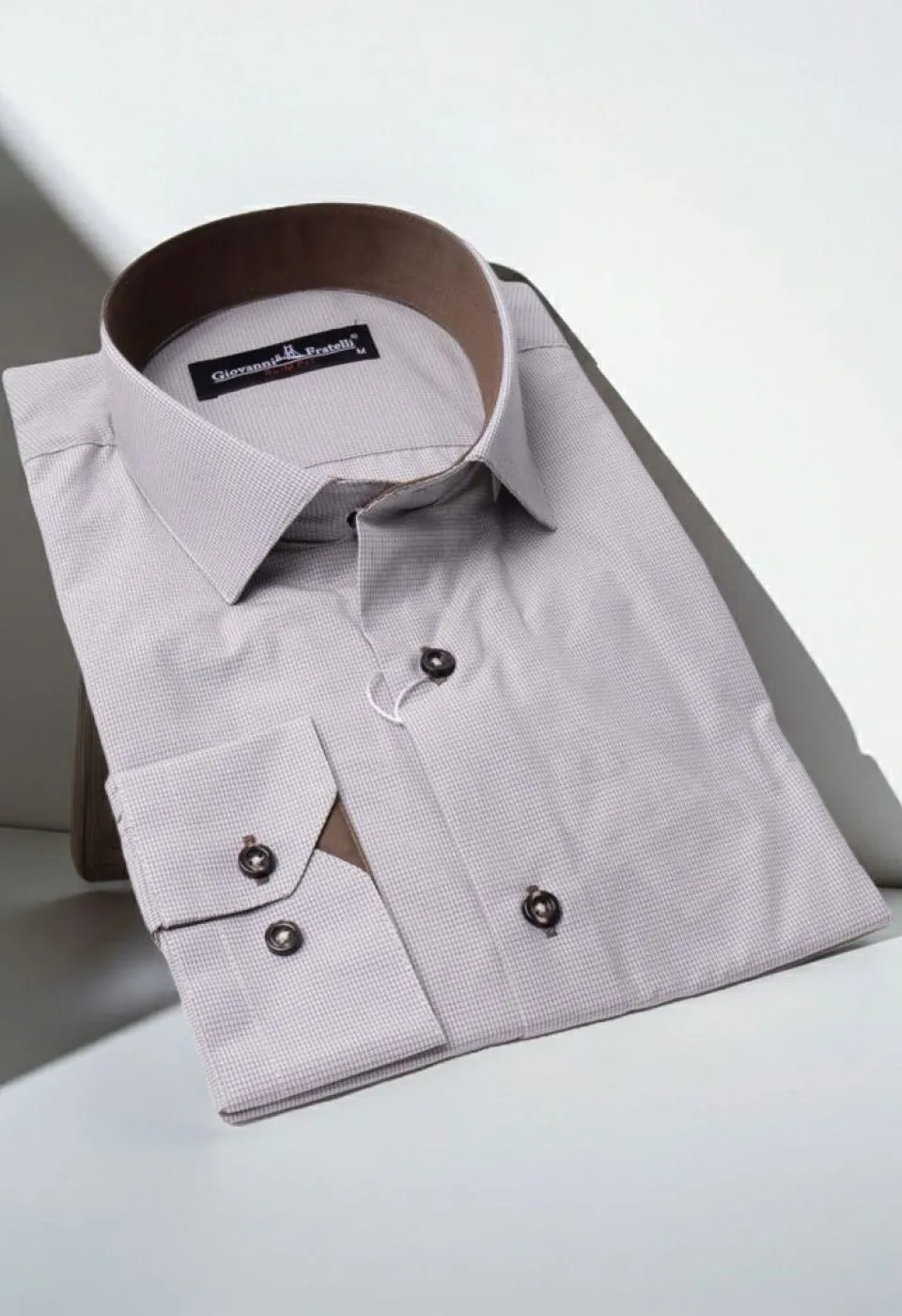 Slim Fit Uzun Kol Desenli Erkek Gömlek 3GMK320331010