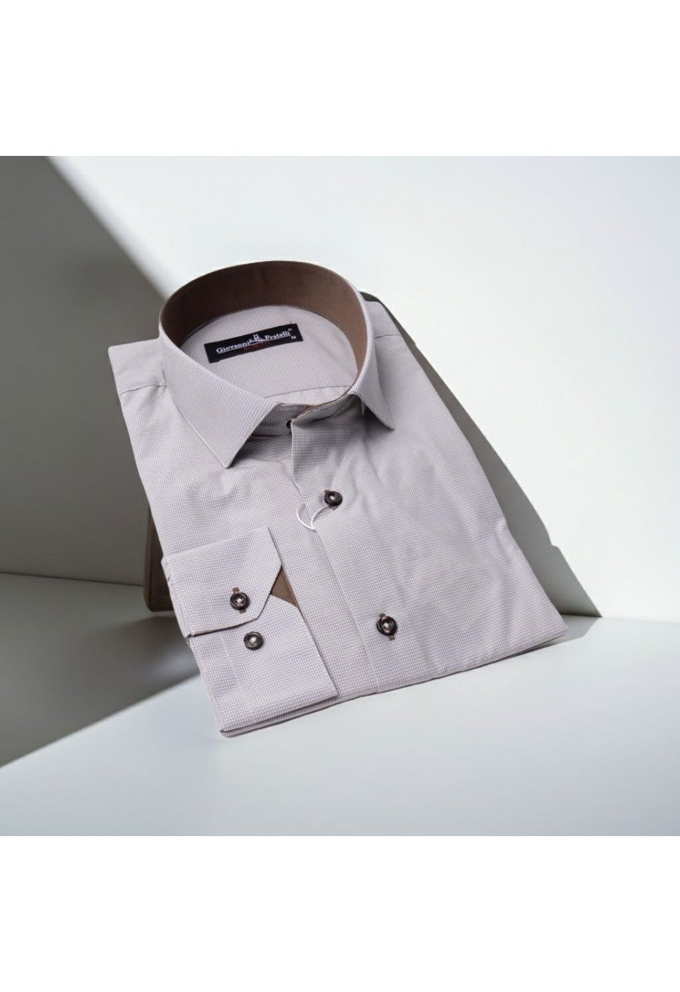 Slim Fit Uzun Kol Desenli Erkek Gömlek 3GMK320331010 - Giovanni Fratelli