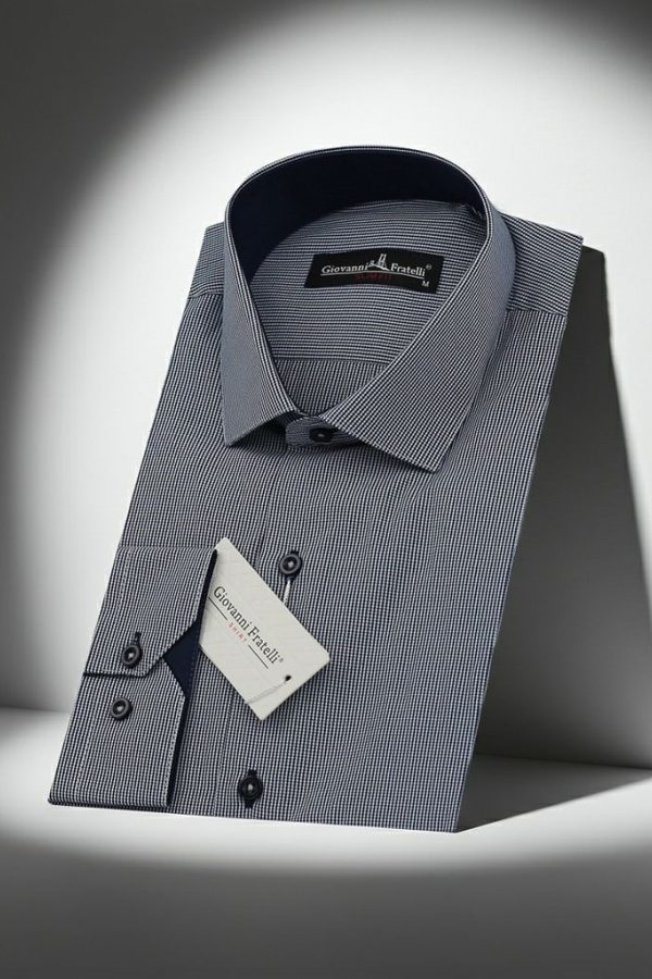 0331 CR 019 Slim Fit Uzun Kol Desenli Erkek Gömlek 3GMK320331019 - Giovanni Fratelli