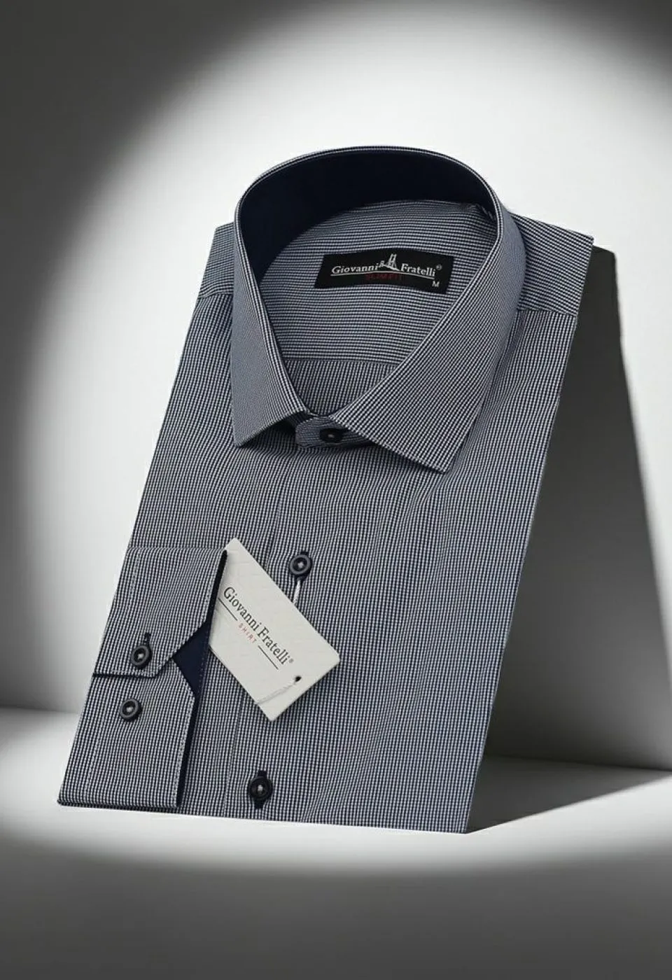 Slim Fit Uzun Kol Desenli Erkek Gömlek 3GMK320331019