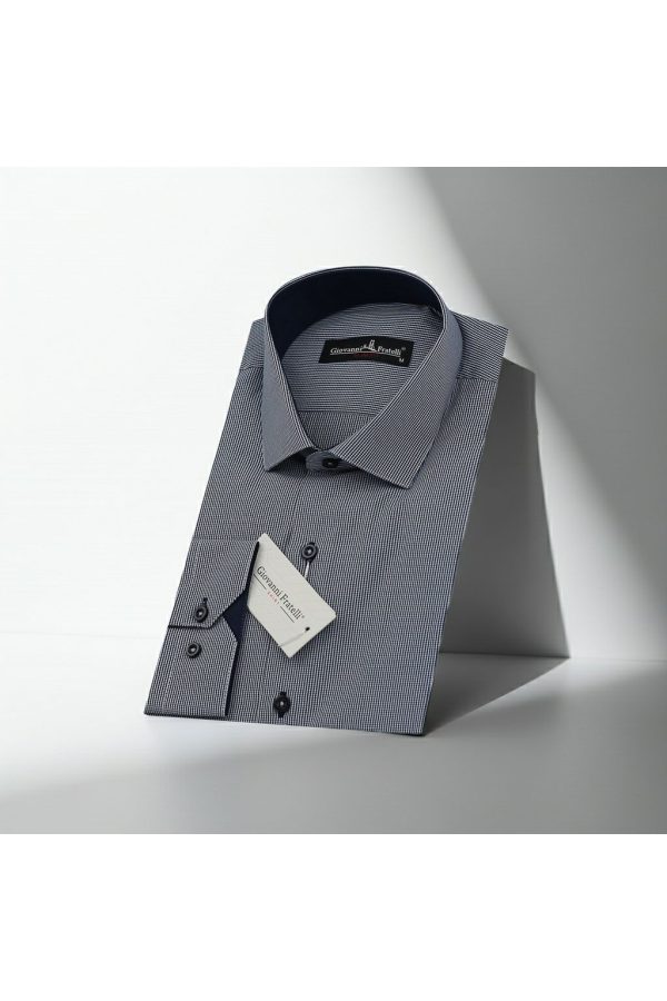 0331 CR 019 Slim Fit Uzun Kol Desenli Erkek Gömlek 3GMK320331019 - Giovanni Fratelli