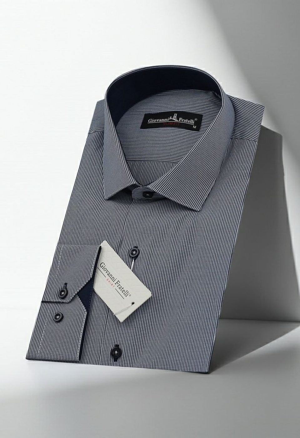 Slim Fit Uzun Kol Desenli Erkek Gömlek 3GMK320331019 - Giovanni Fratelli