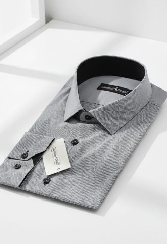 0331 CR 023 Slim Fit Uzun Kol Desenli Erkek Gömlek 3GMK320331023 - Giovanni Fratelli