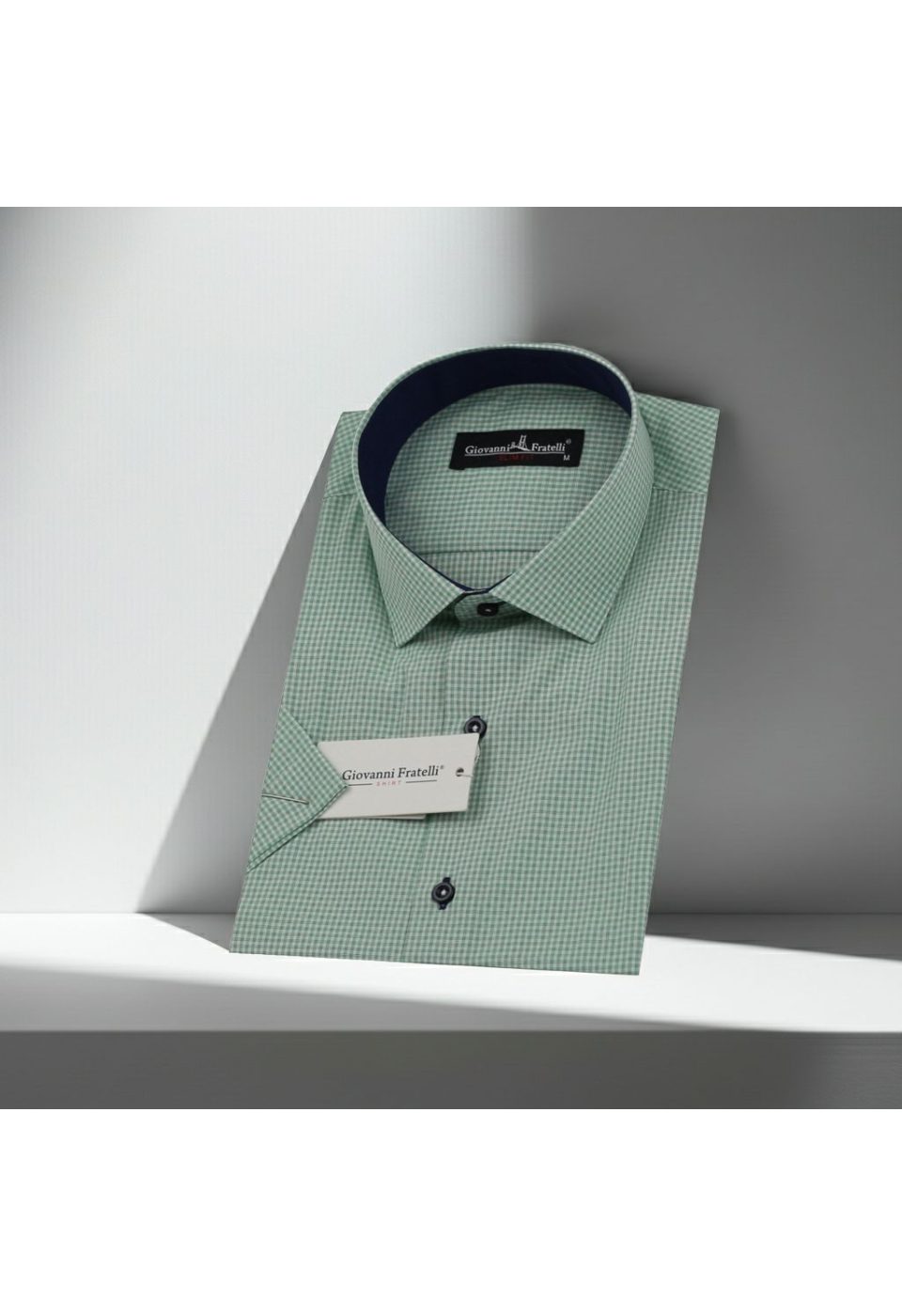 Slim Fit Kısa Kol Desenli Erkek Gömlek 3GMK310331002 - Giovanni Fratelli