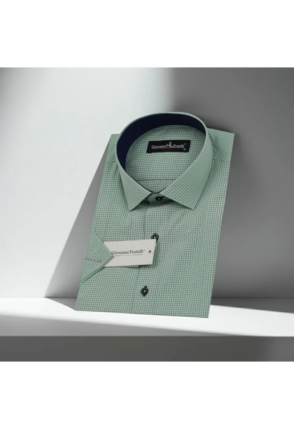 Slim Fit Kısa Kol Desenli Erkek Gömlek 3GMK310331002 - Giovanni Fratelli